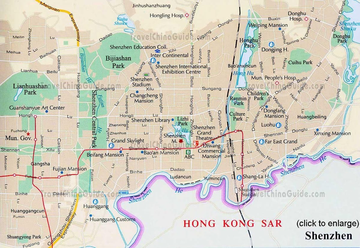 Shenzhenu guangdong Kini mapu